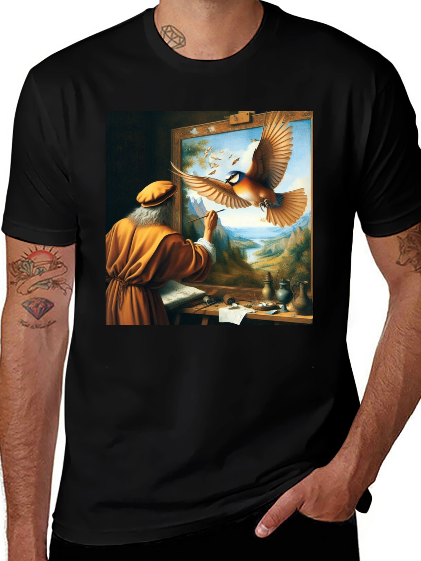 Variant 19 of Artistic Painter Graphic Tee