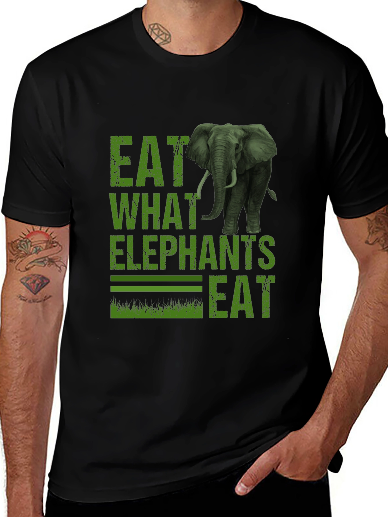 Variant 18 of Eat What Elephants Eat T-Shirt