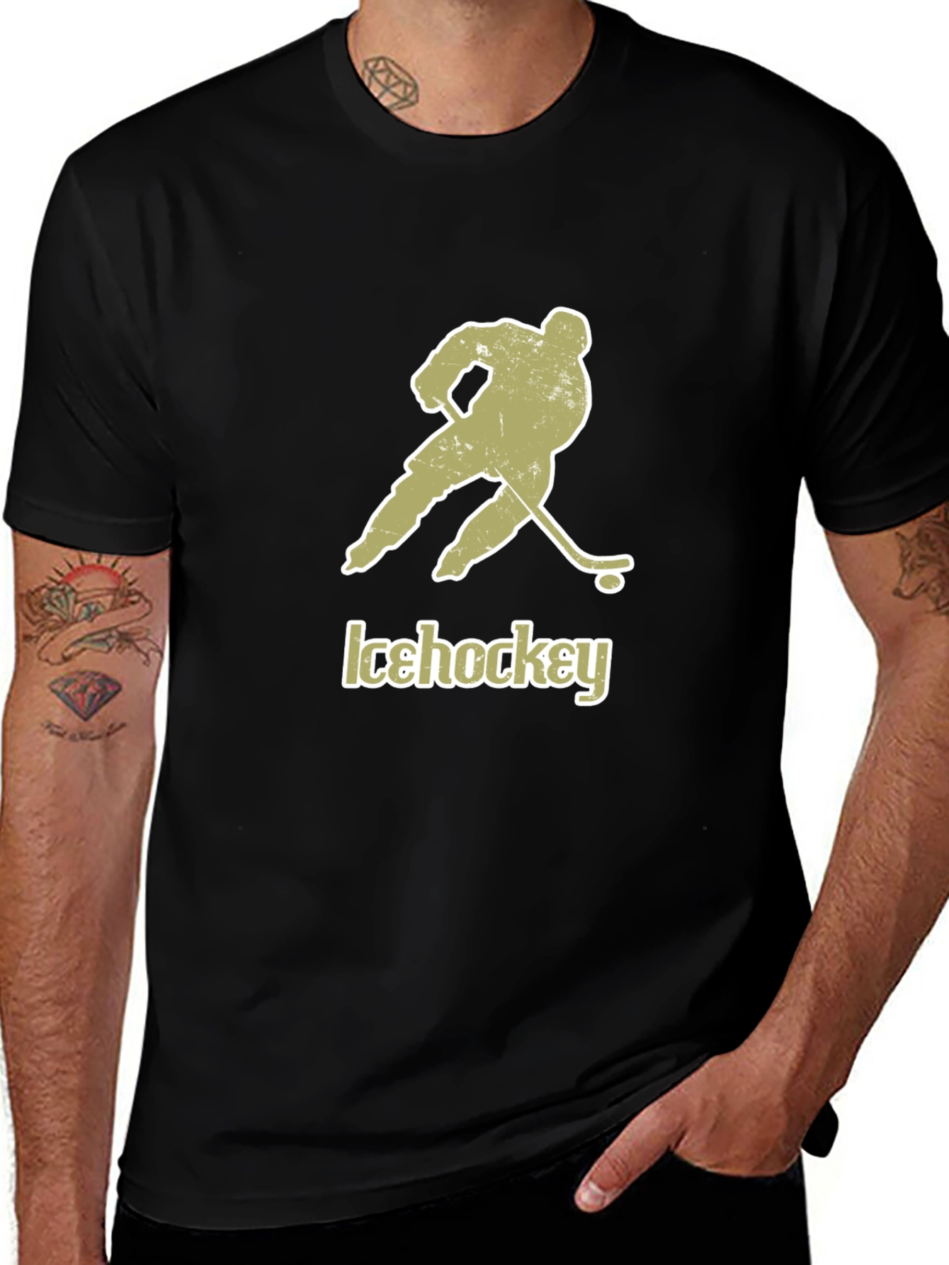 Ice Hockey Graphic Tee - Cool Sportswear
