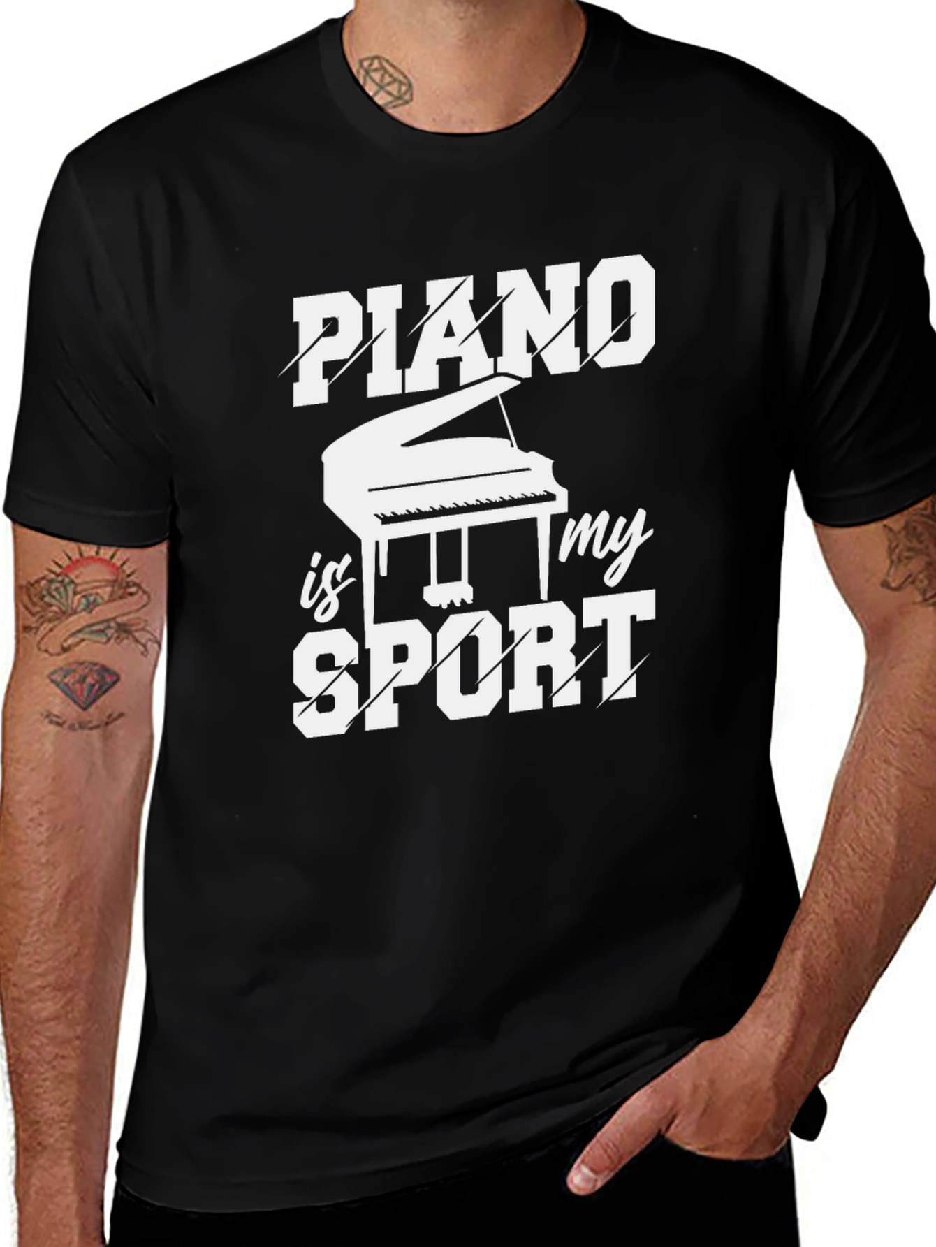 Piano Is My Sport Graphic Tee