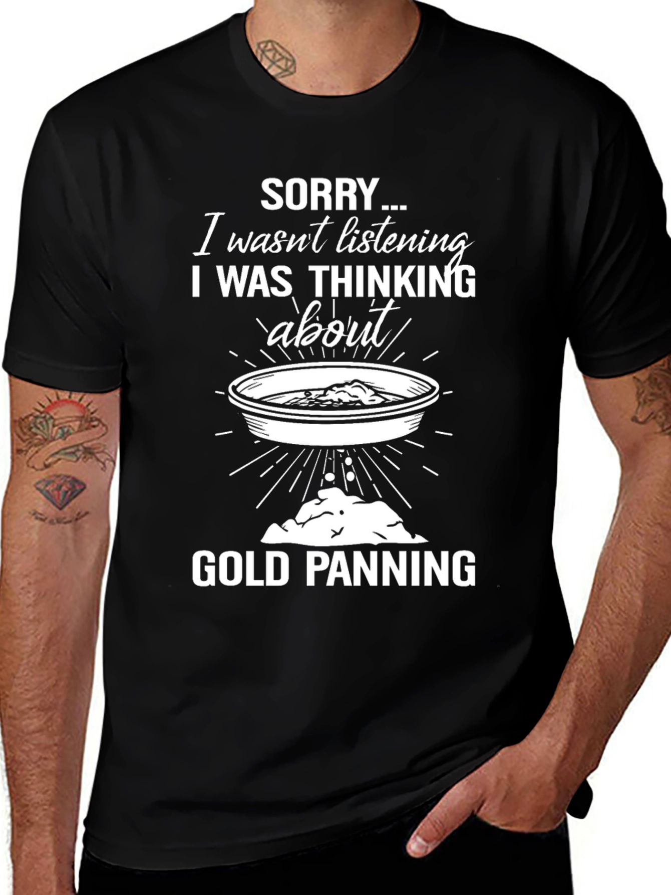 Variant 30 of Gold Panning T-Shirt: Funny Gold Prospecting Tee