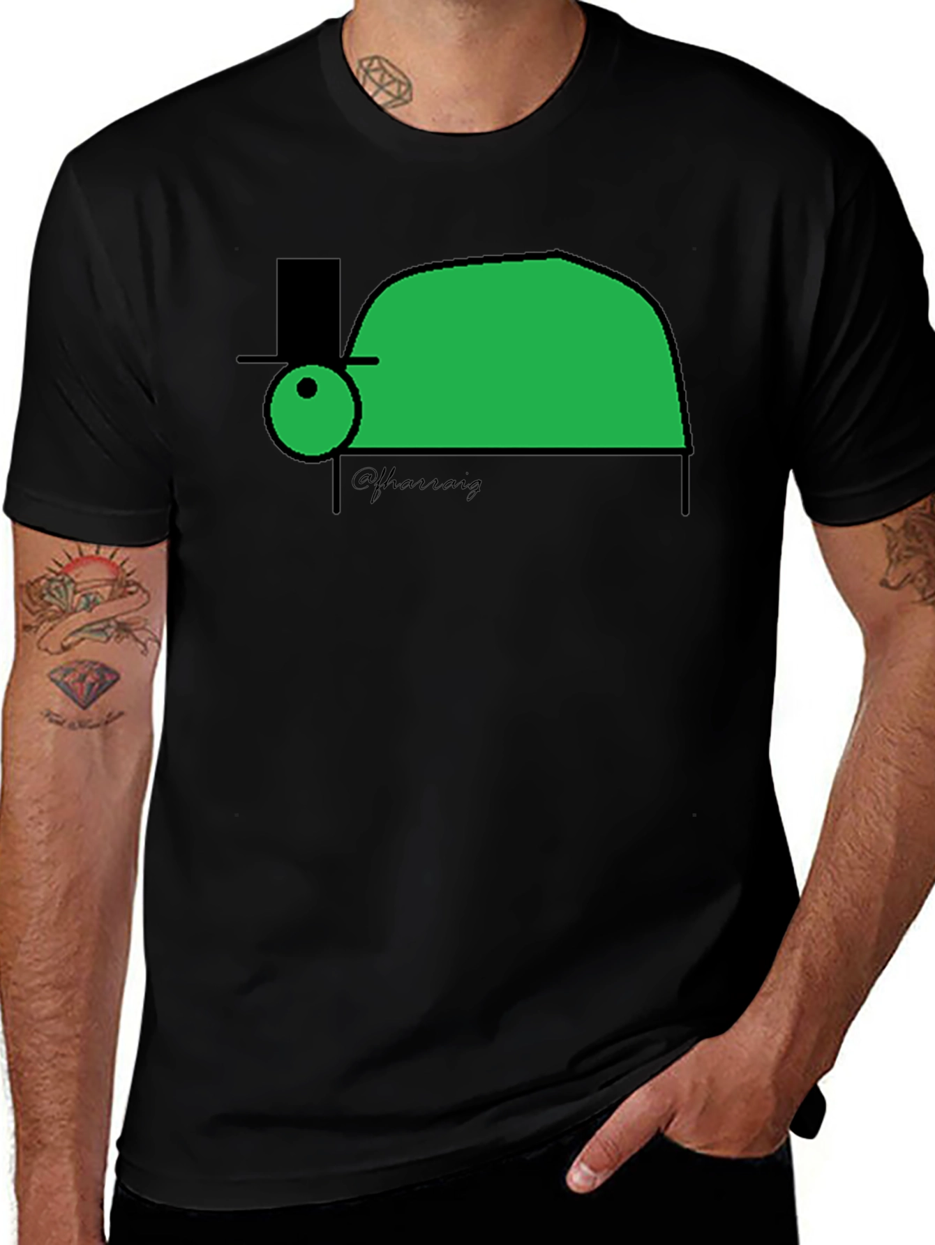 Variant 19 of Stylish Turtle Graphic Tee - Unique Design