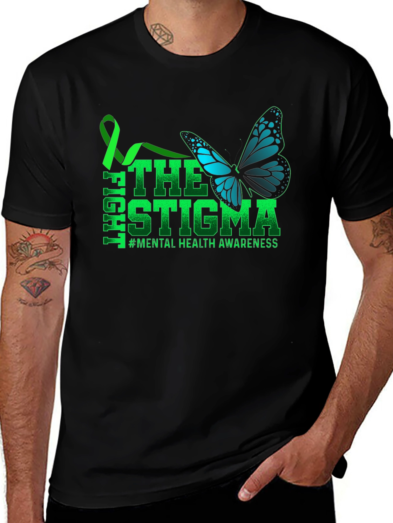 Variant 6 of Mental Health Awareness T-Shirt: Fight The Stigma