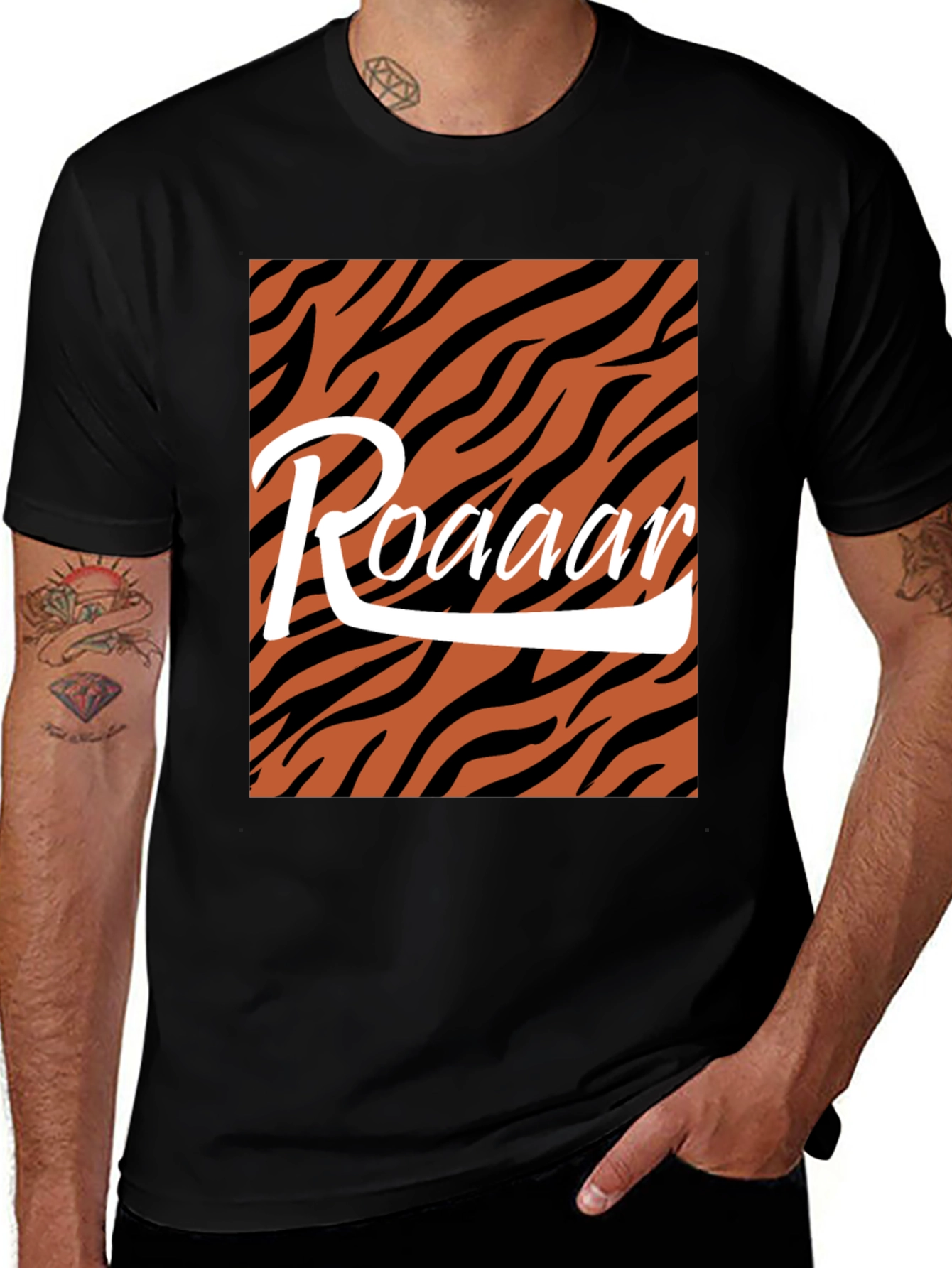 Variant 22 of Roaar Tiger Stripe Graphic Tee