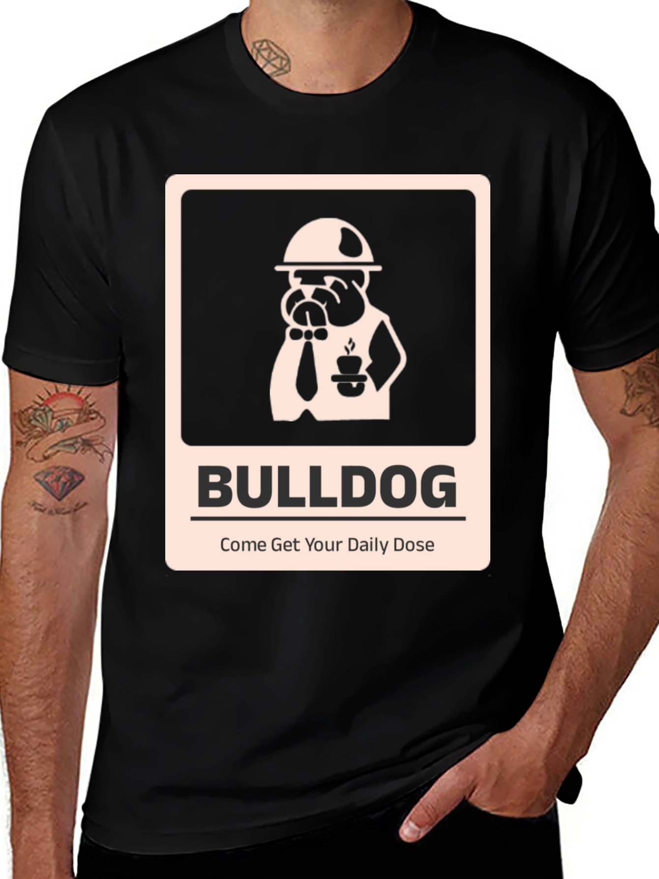 Variant 6 of Bulldog Daily Dose T-Shirt - Black