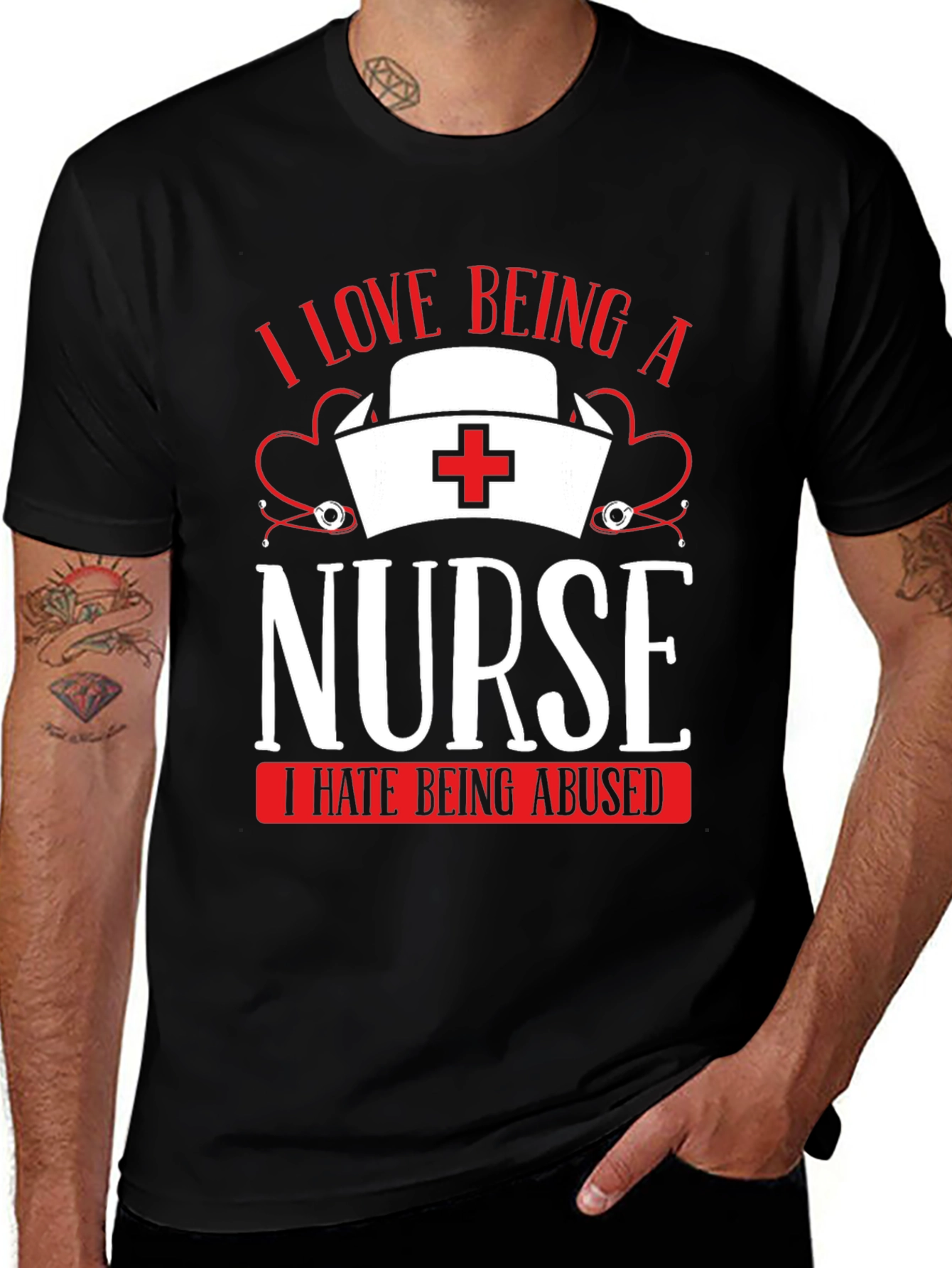 Variant 16 of I Love Being a Nurse T-Shirt