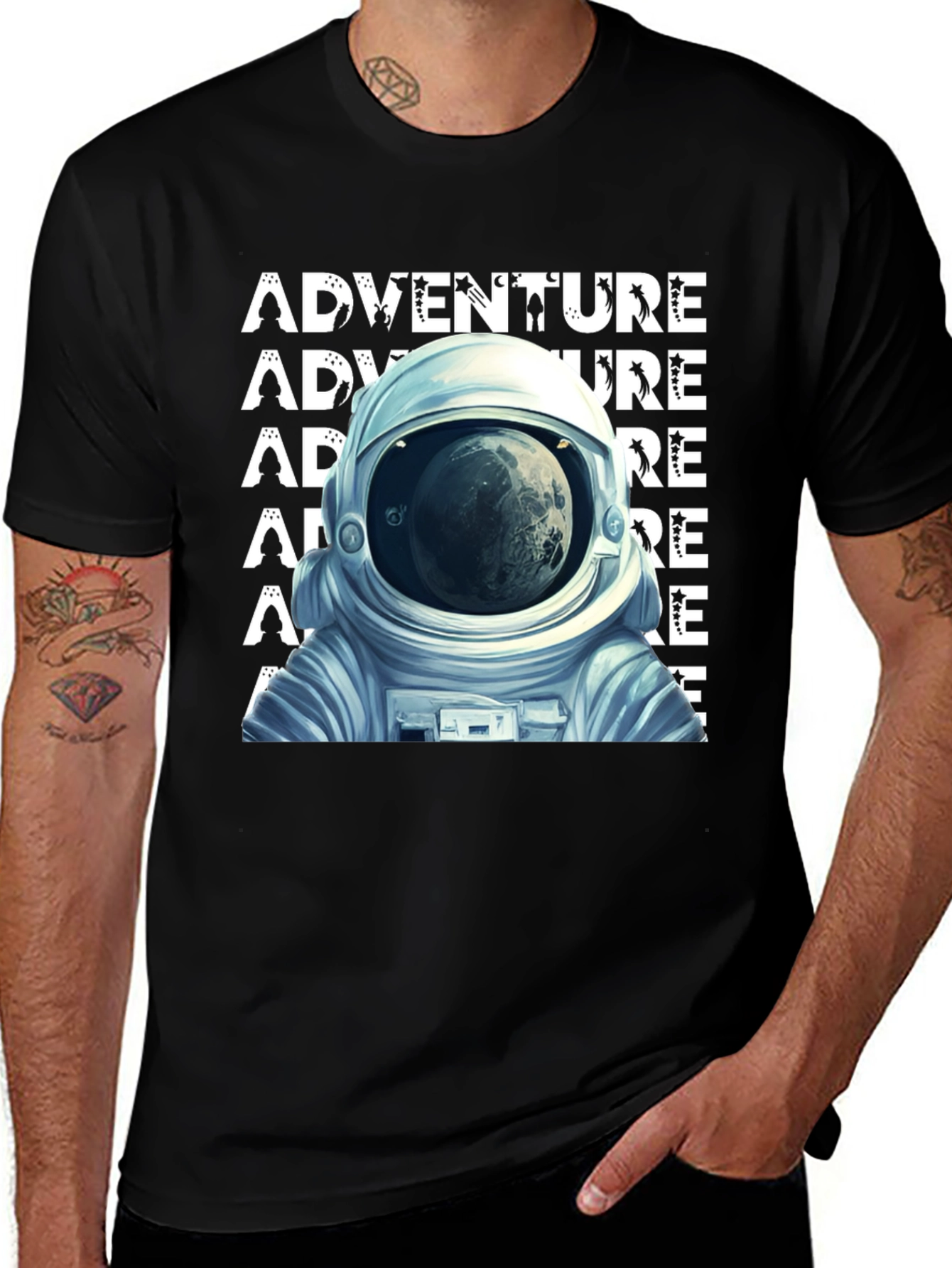 Variant 22 of Adventure Astronaut Graphic T-Shirt