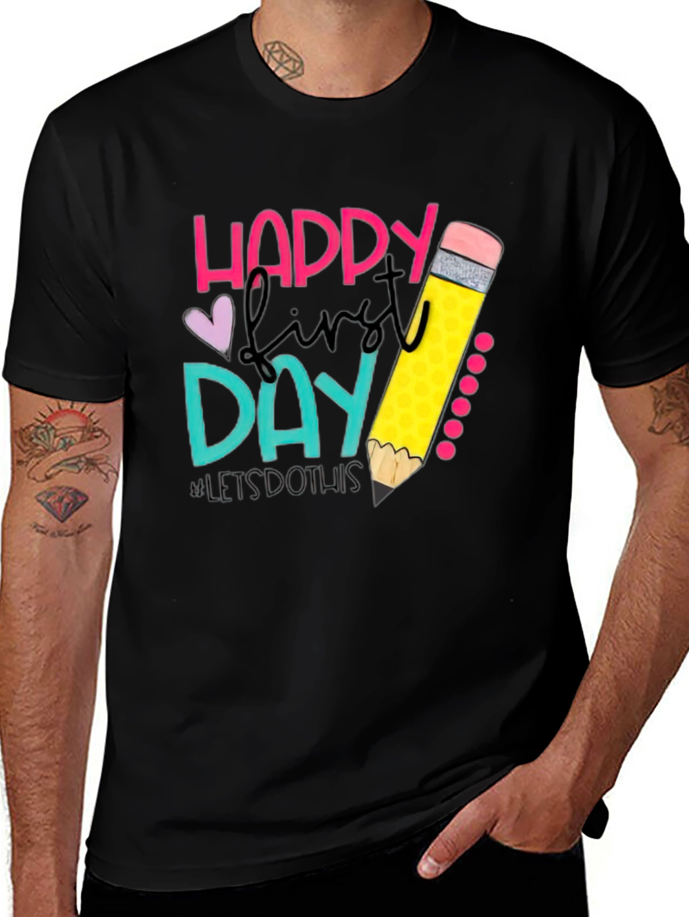 Variant 8 of Happy First Day Teacher T-Shirt