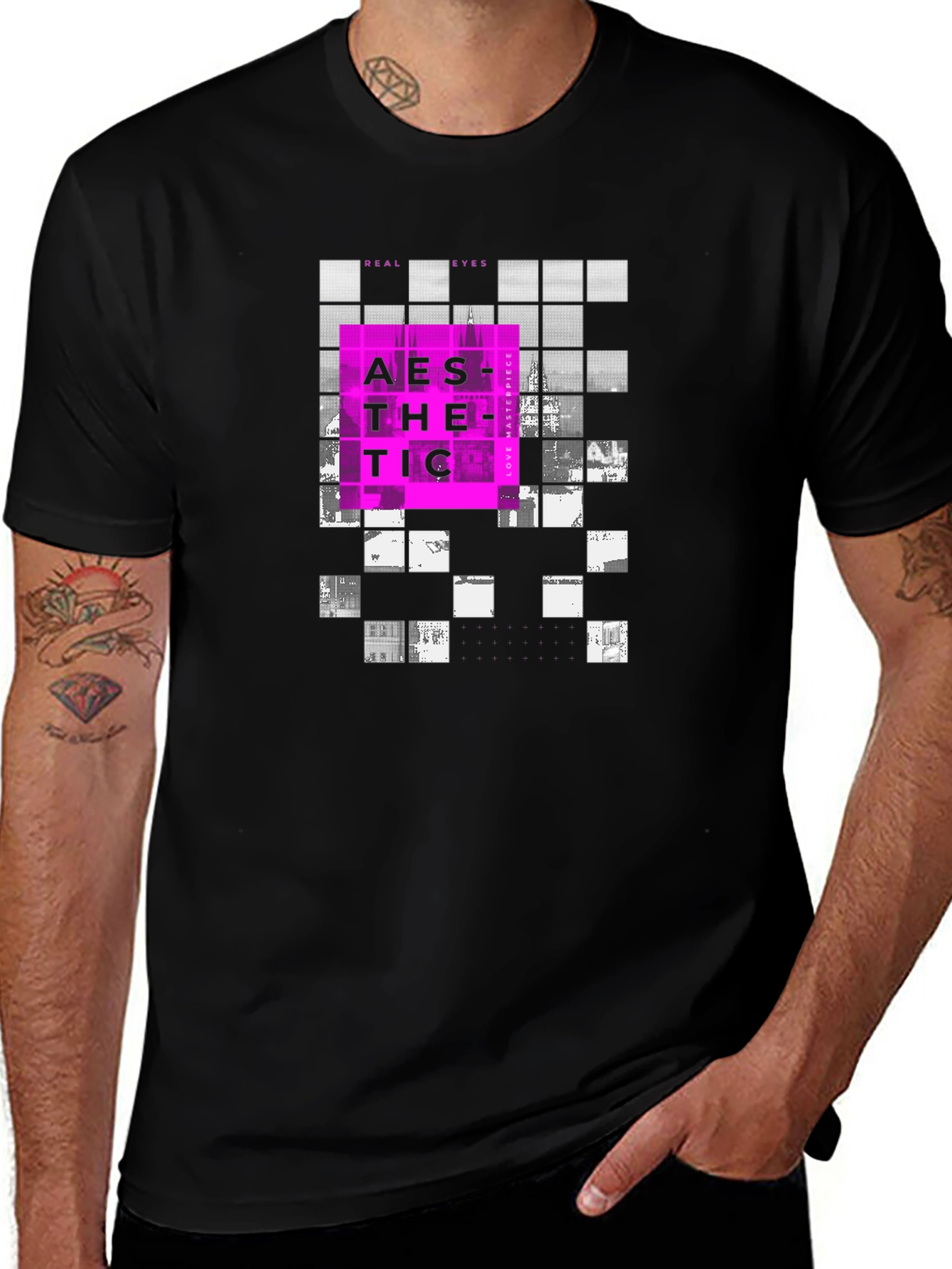 Variant 29 of Aesthetic Grid T-Shirt
