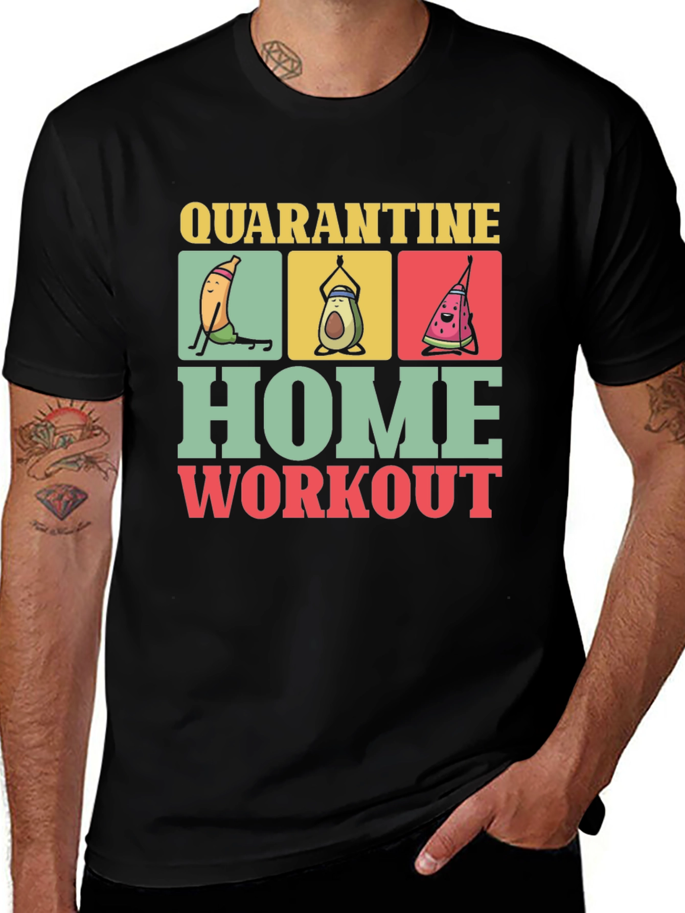 Variant 28 of Quarantine Home Workout Graphic Tee