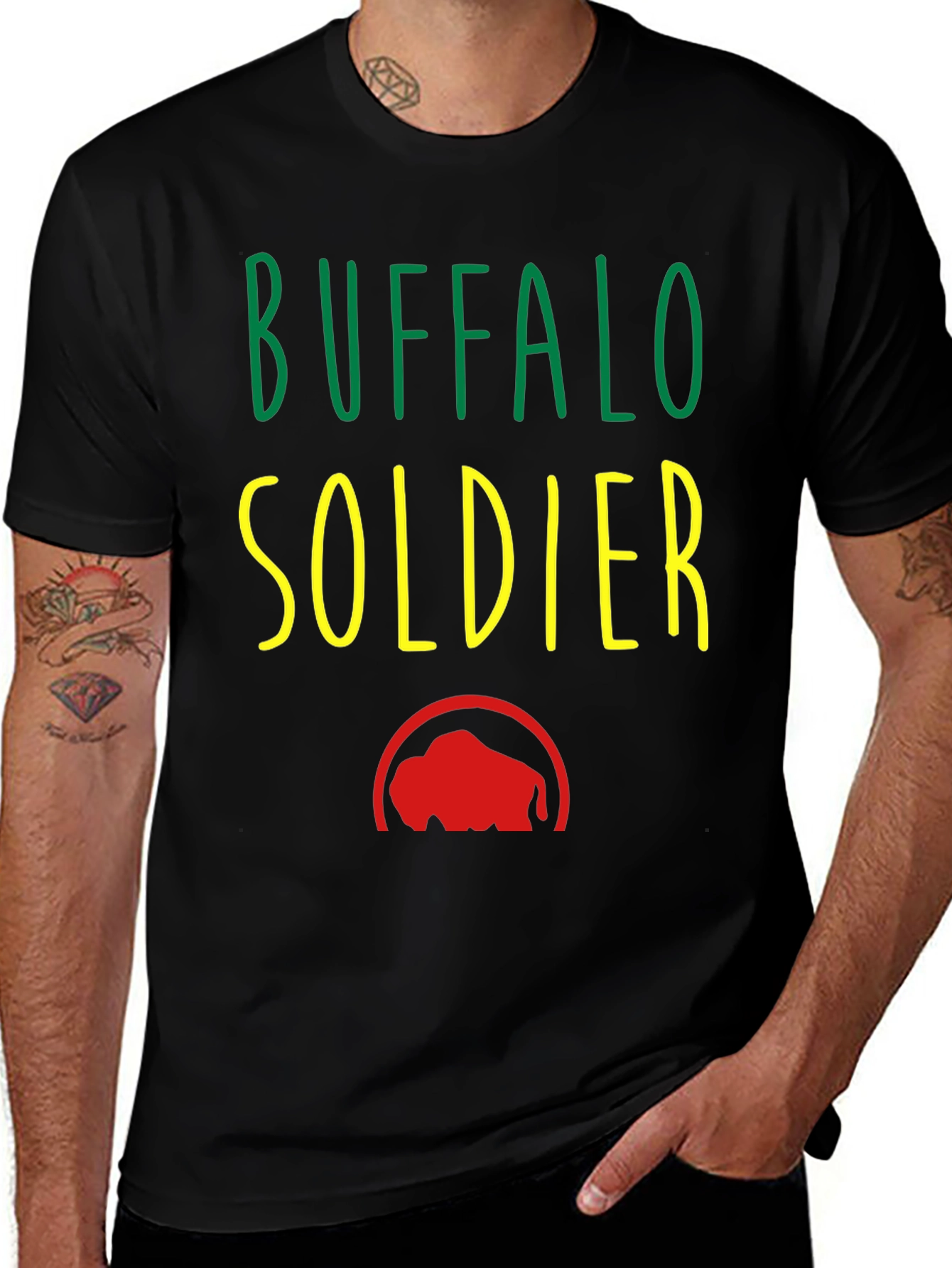 Variant 29 of Buffalo Soldier Graphic T-Shirt
