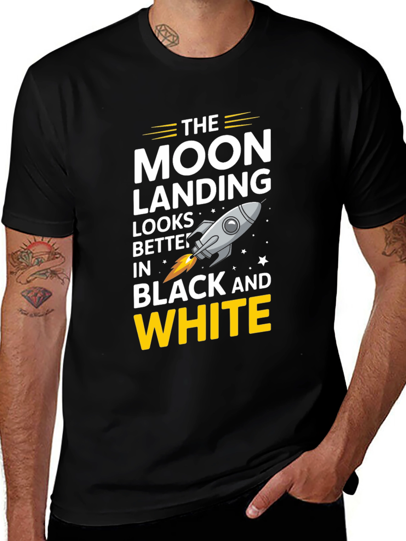 Variant 7 of Moon Landing Graphic Tee