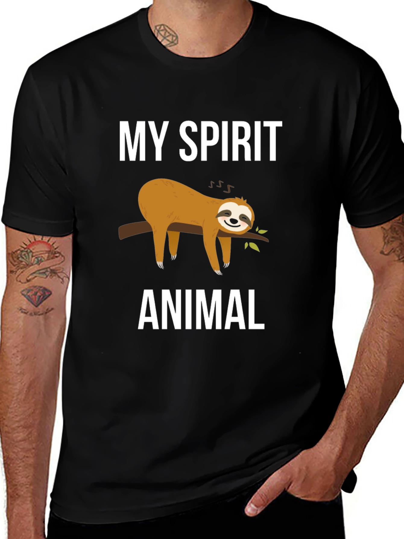 Variant 29 of My Spirit Animal Sloth Graphic Tee