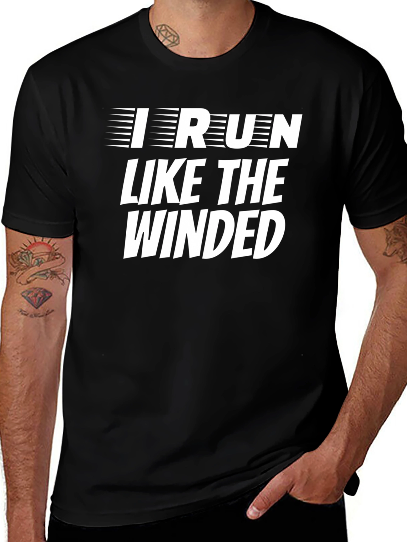 Variant 10 of I Run Like The Winded Graphic Tee