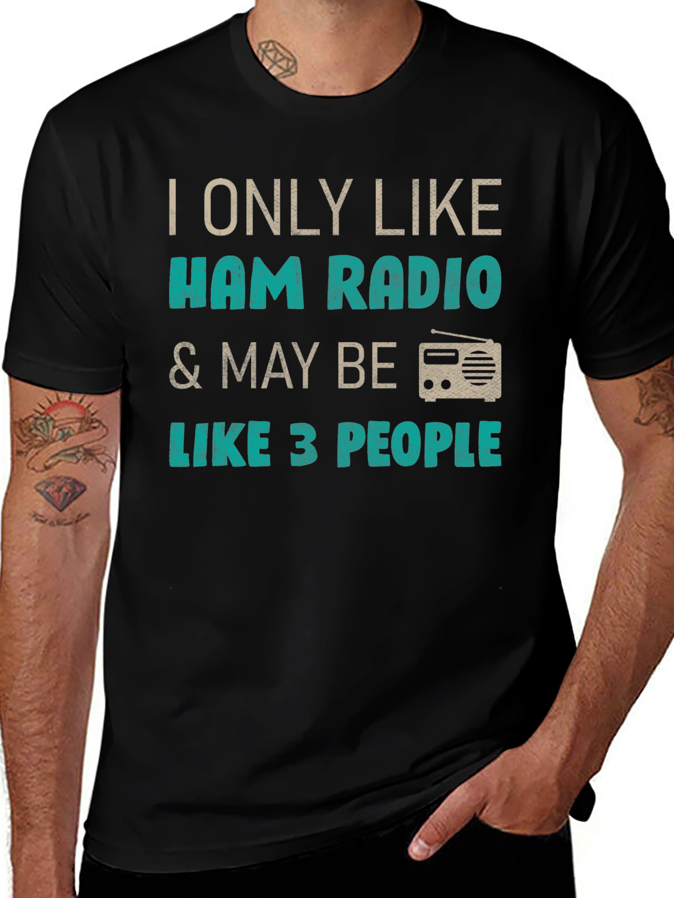 Variant 29 of Ham Radio Lover Graphic T-Shirt