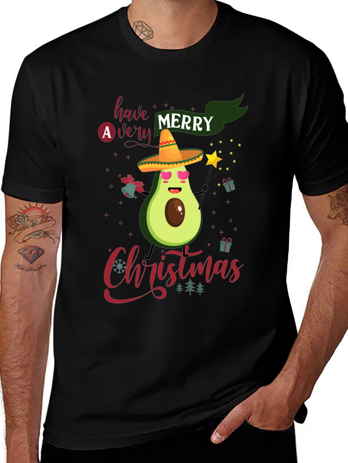 Merry Christmas Avocado T-Shirt