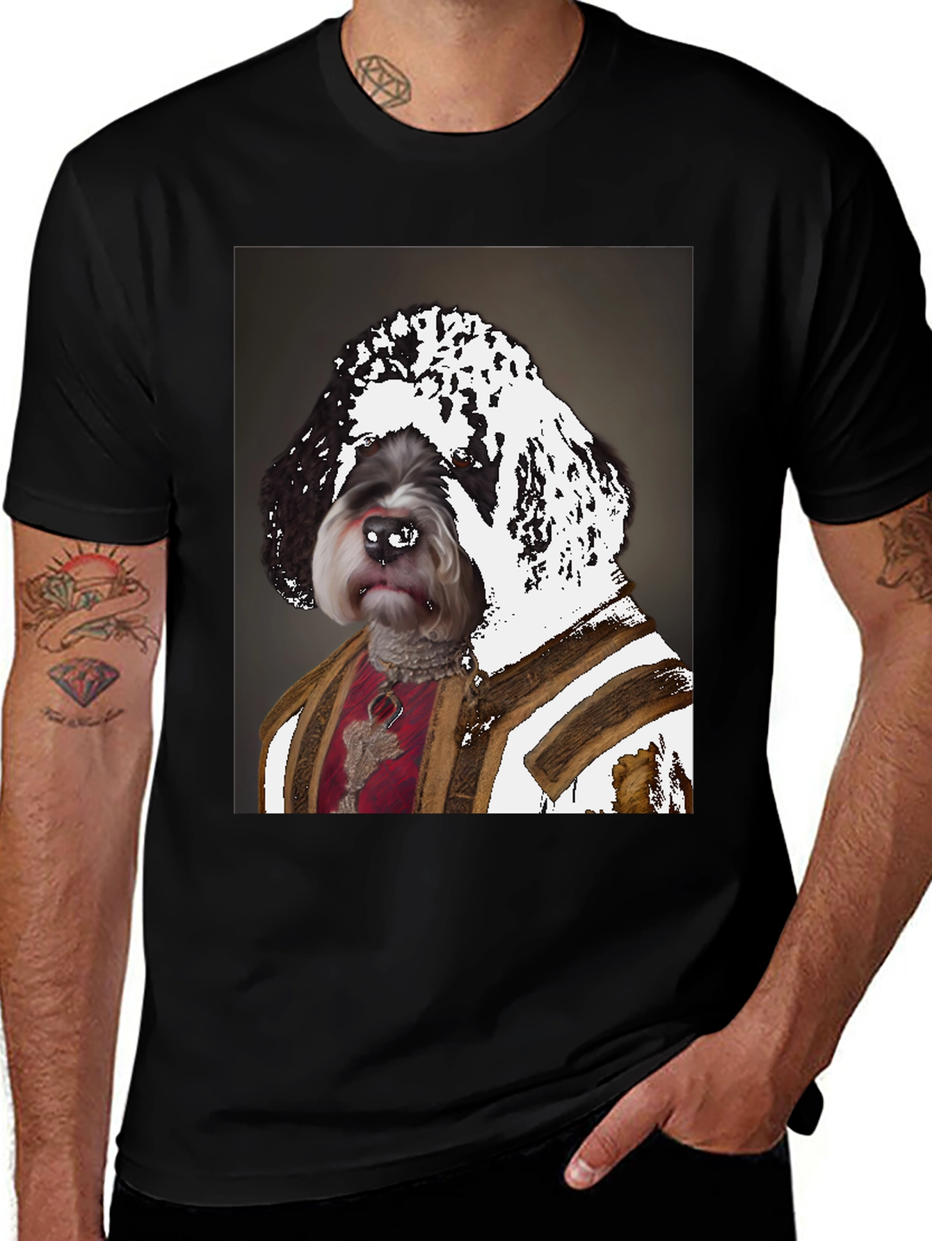 Variant 10 of Dog in Royal Outfit Graphic Tee