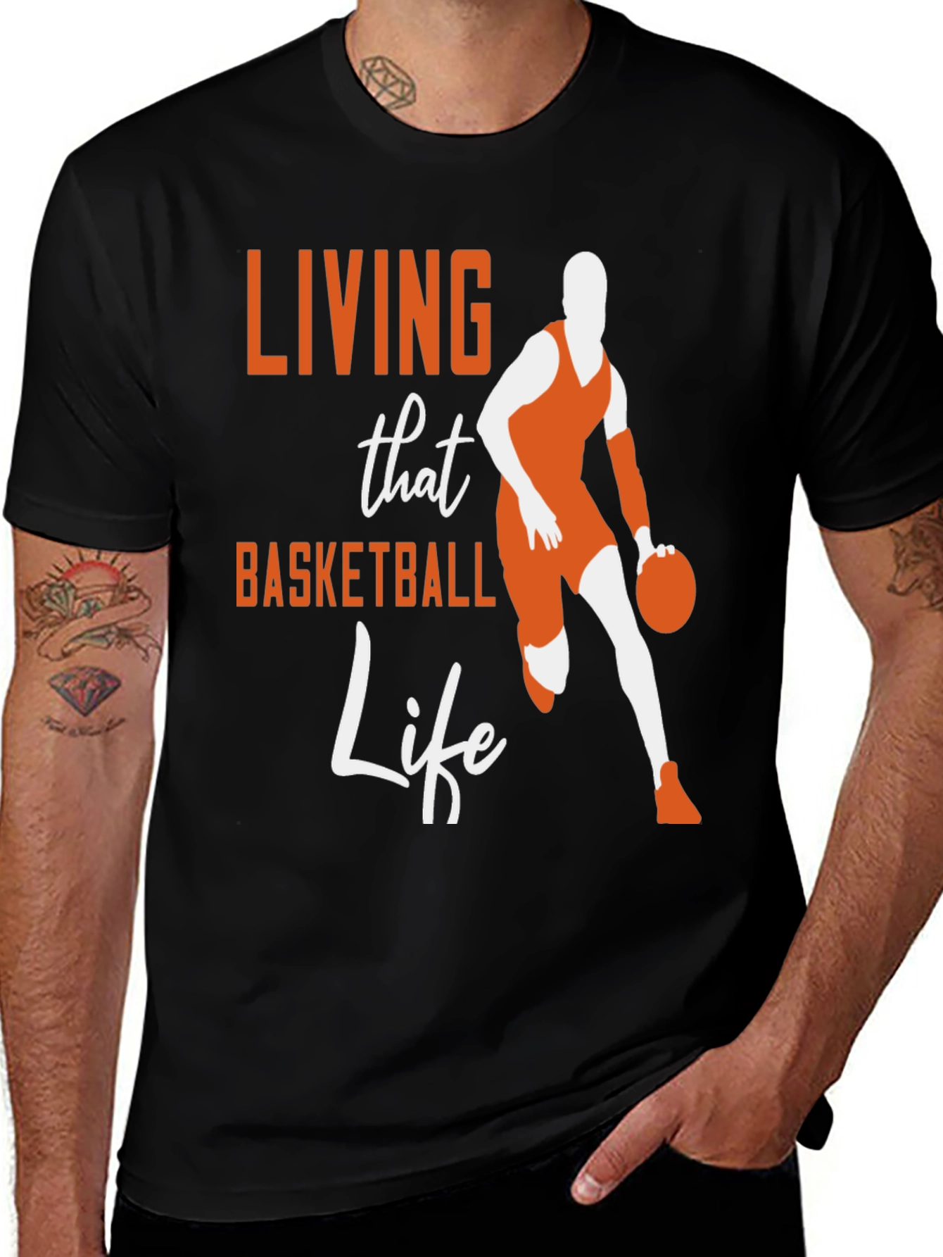 Variant 4 of Living That Basketball Life T-Shirt