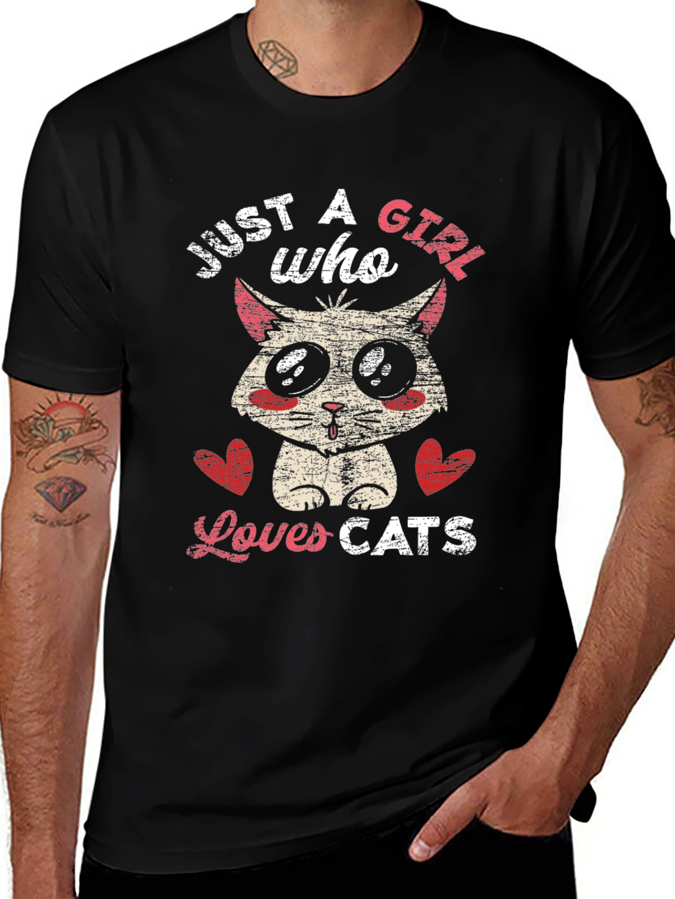 Variant 12 of Just a Girl Who Loves Cats T-Shirt
