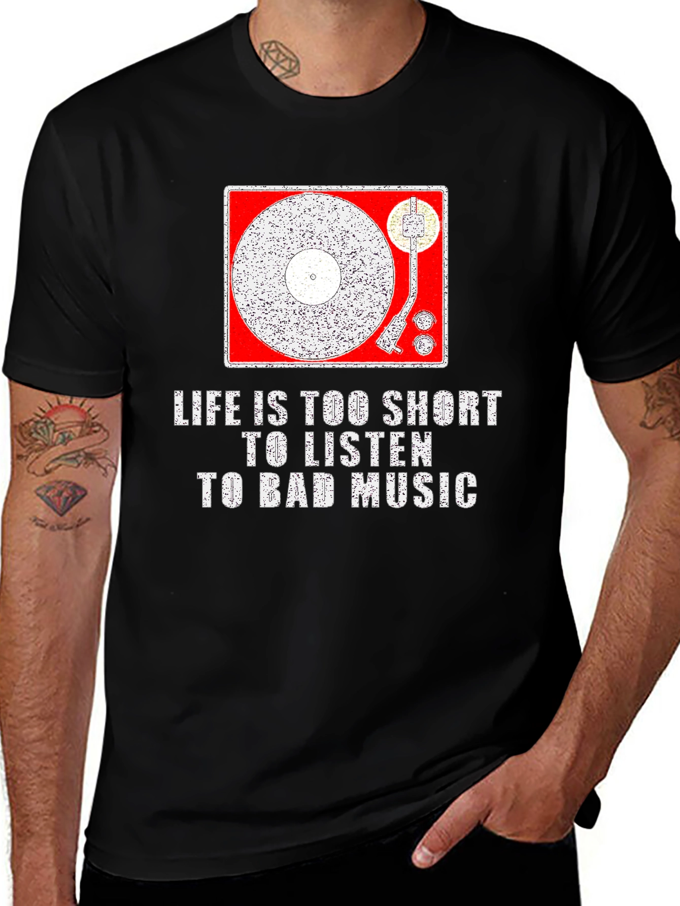 Variant 30 of Life is Too Short T-Shirt - Music Lover Tee