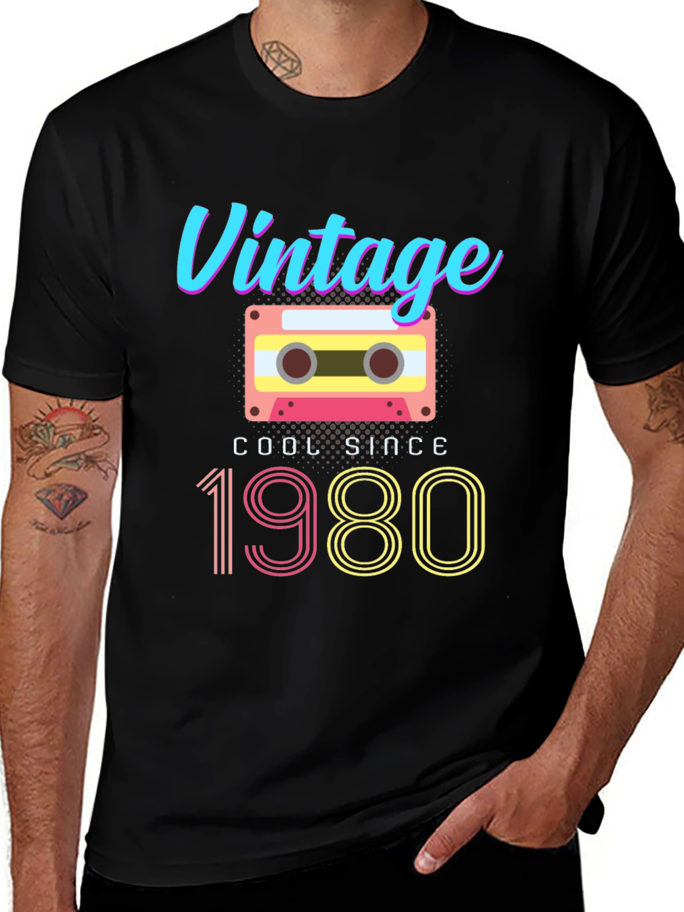 Variant 29 of Vintage 1980 Cassette T-Shirt