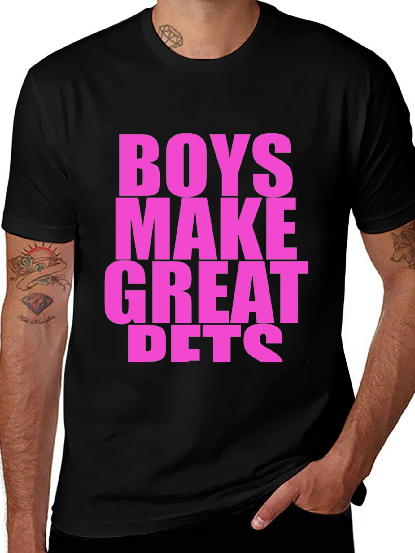 Black Boys Make Great Pets Graphic Tee main image