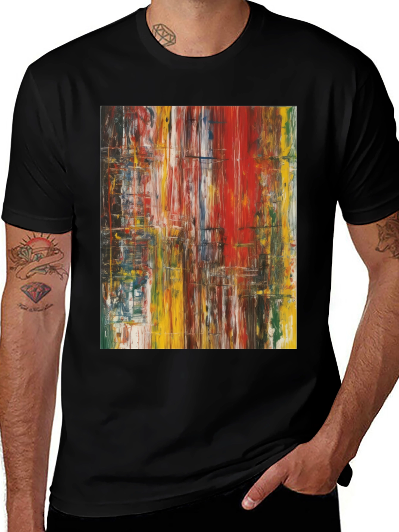 Variant 7 of Abstract Art T-Shirt - Modern Casual Tee
