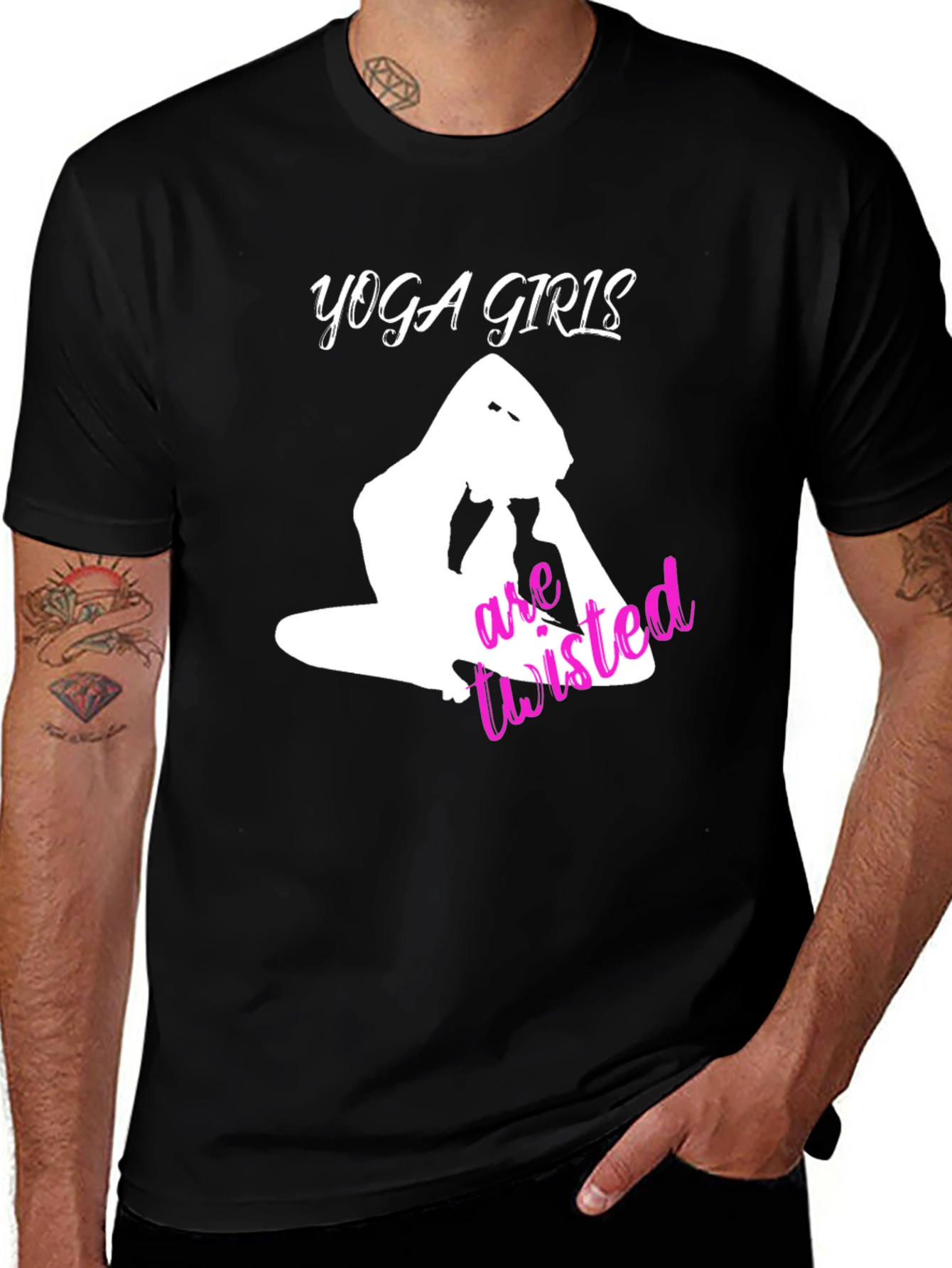 Yoga Girls Are Twisted Graphic T-Shirt