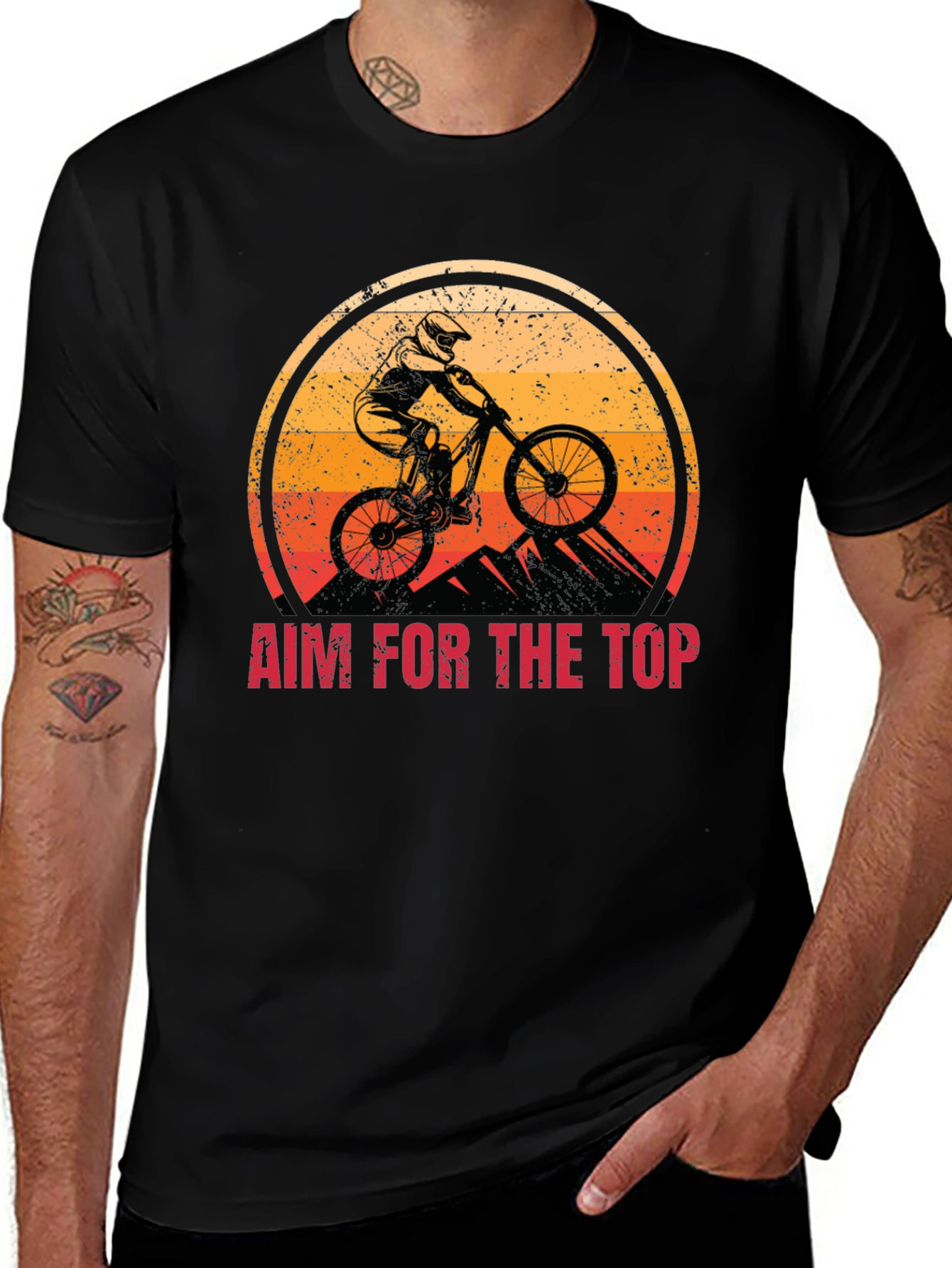 Mountain Bike T-Shirt - Aim For The Top