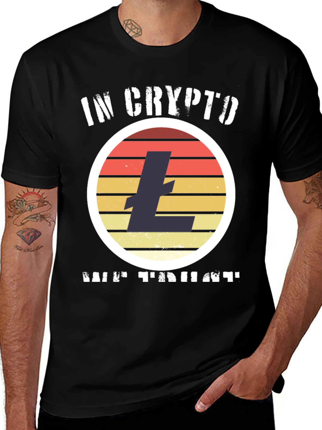 Variant 24 of In Crypto We Trust T-Shirt - Cryptocurrency Litecoin Tee
