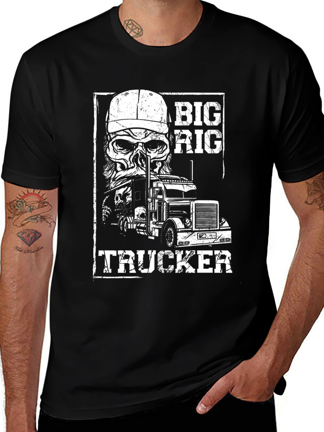 Variant 19 of Big Rig Trucker T-Shirt
