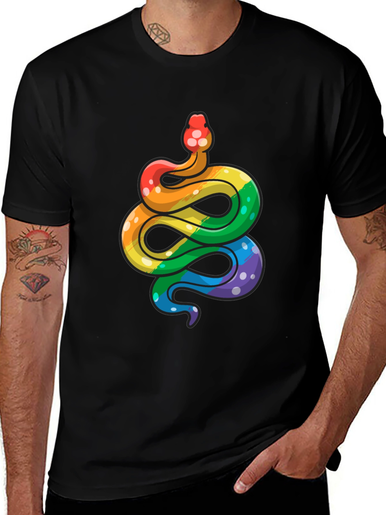 Variant 19 of Rainbow Snake T-Shirt - Pride Apparel
