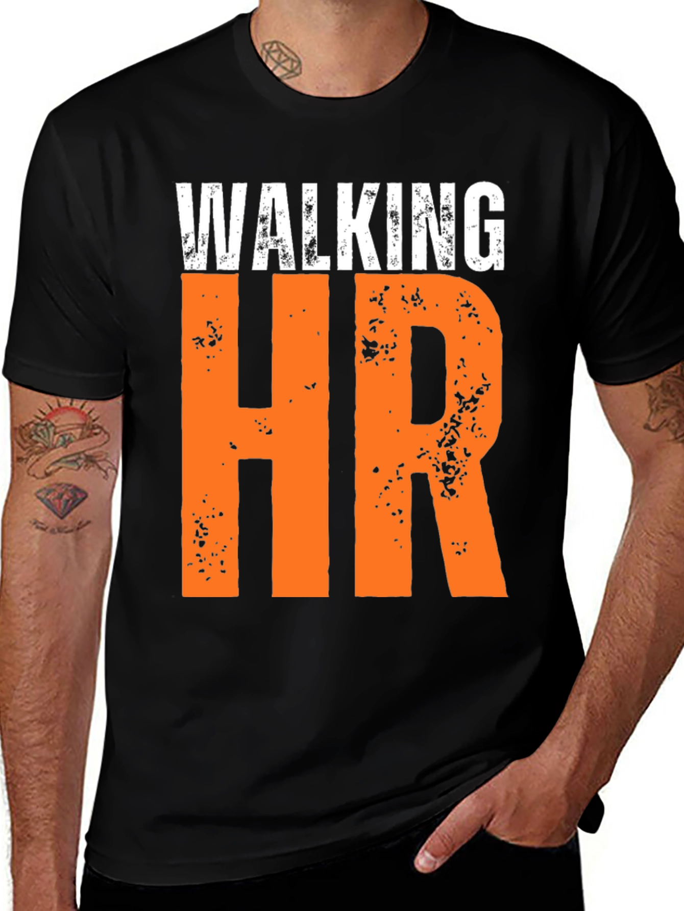 Variant 8 of Walking HR Funny T-Shirt