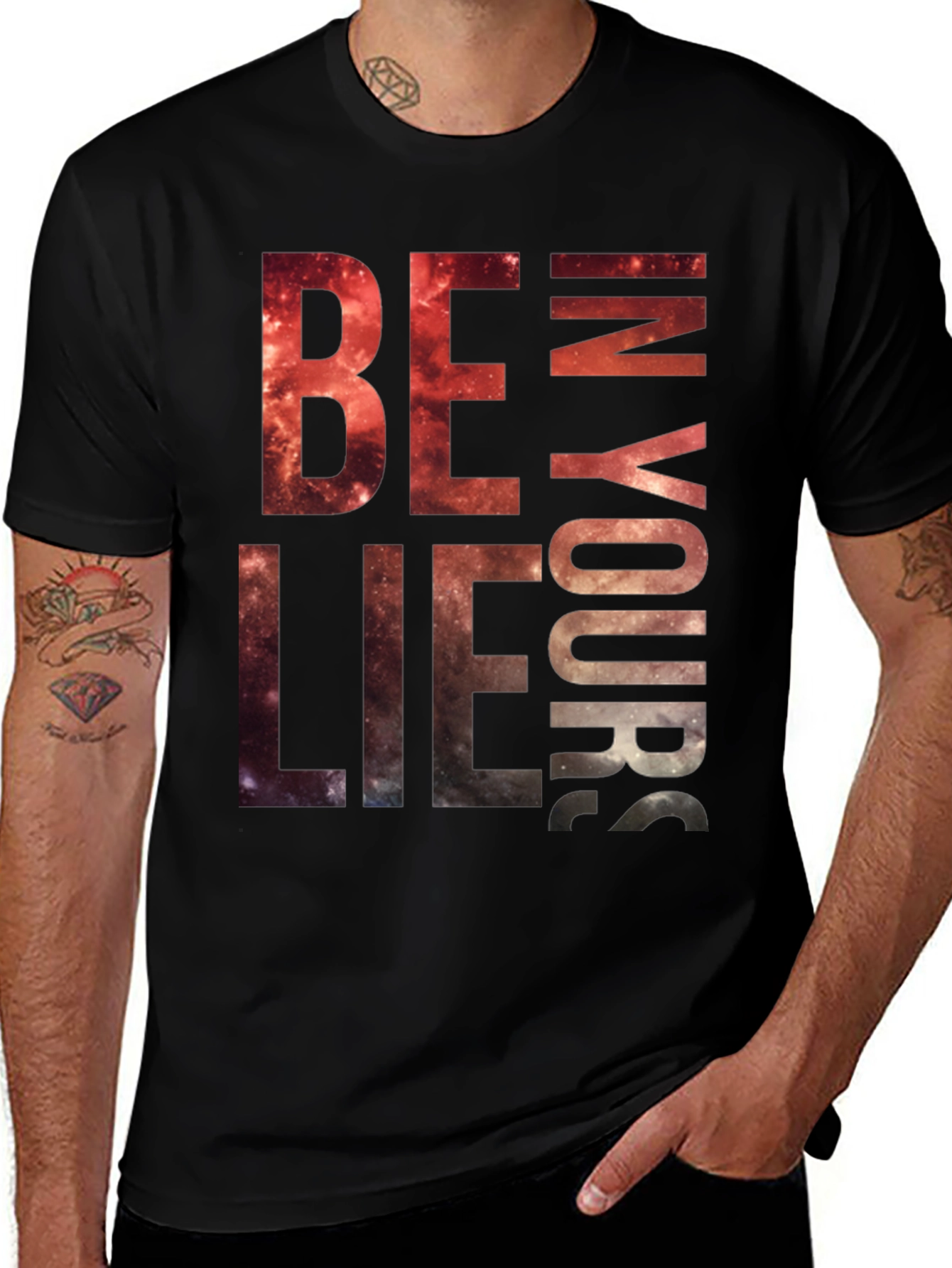 Believe in Yourself Graphic Tee - Black