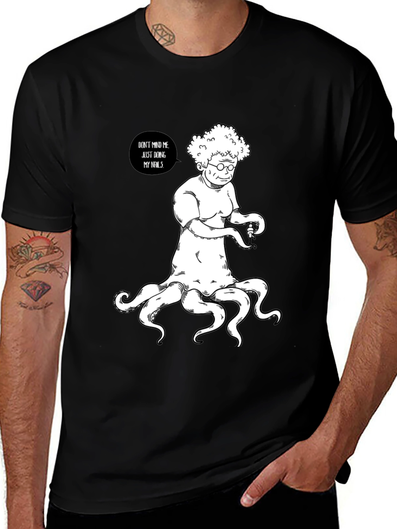 Variant 16 of Funny Octopus Grandma T-Shirt - Nail Day