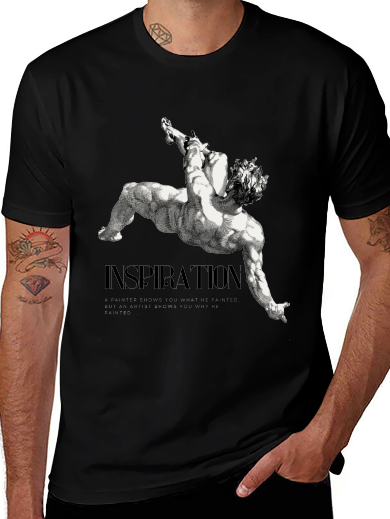 Variant 30 of Inspiration Graphic Black T-Shirt