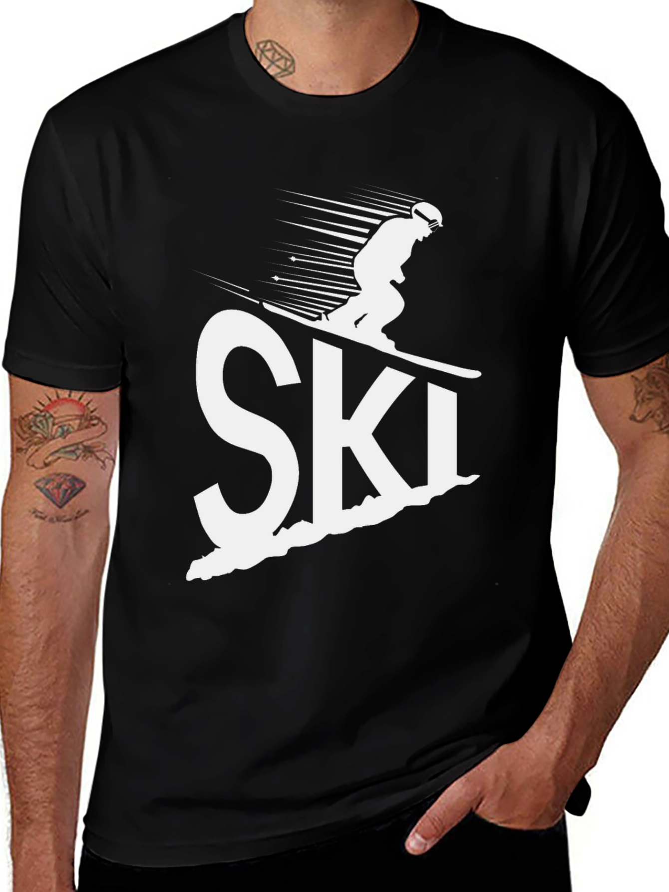 Variant 4 of Ski T-Shirt: Sporty Tee for Winter Lovers