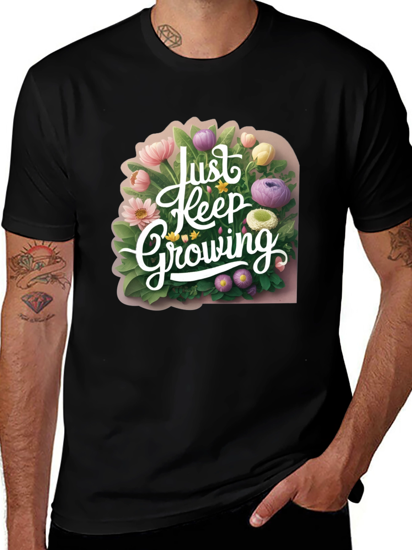 Variant 26 of Just Keep Growing Graphic Tee