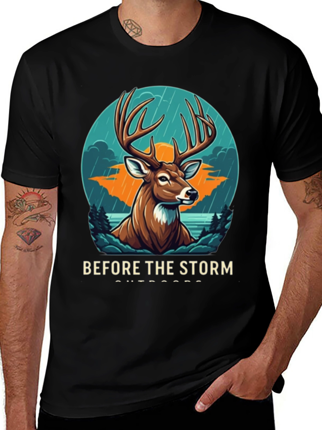 Variant 23 of Before the Storm Outdoors Graphic T-Shirt