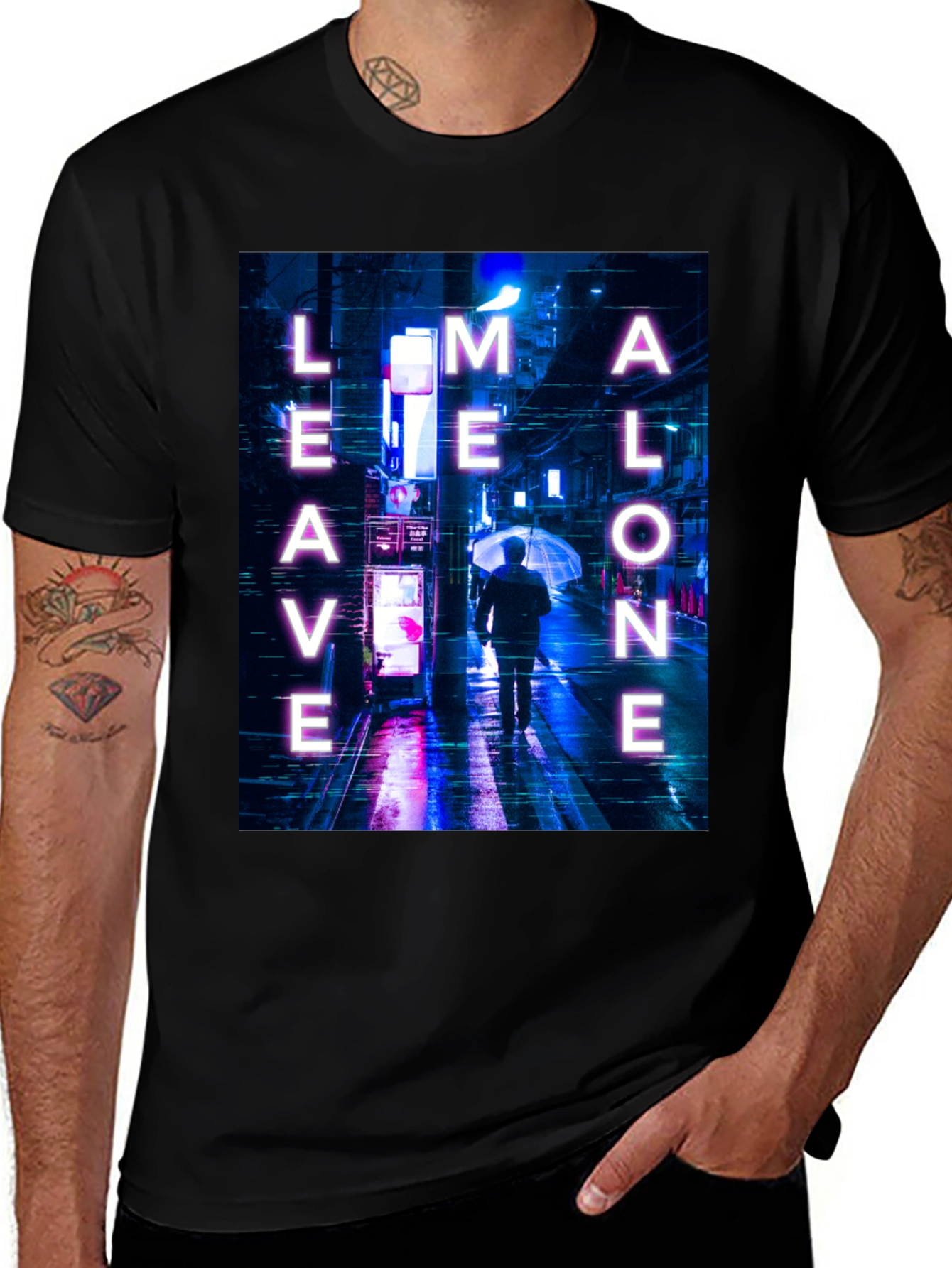 Variant 20 of Leave Me Alone Street Scene Graphic Tee