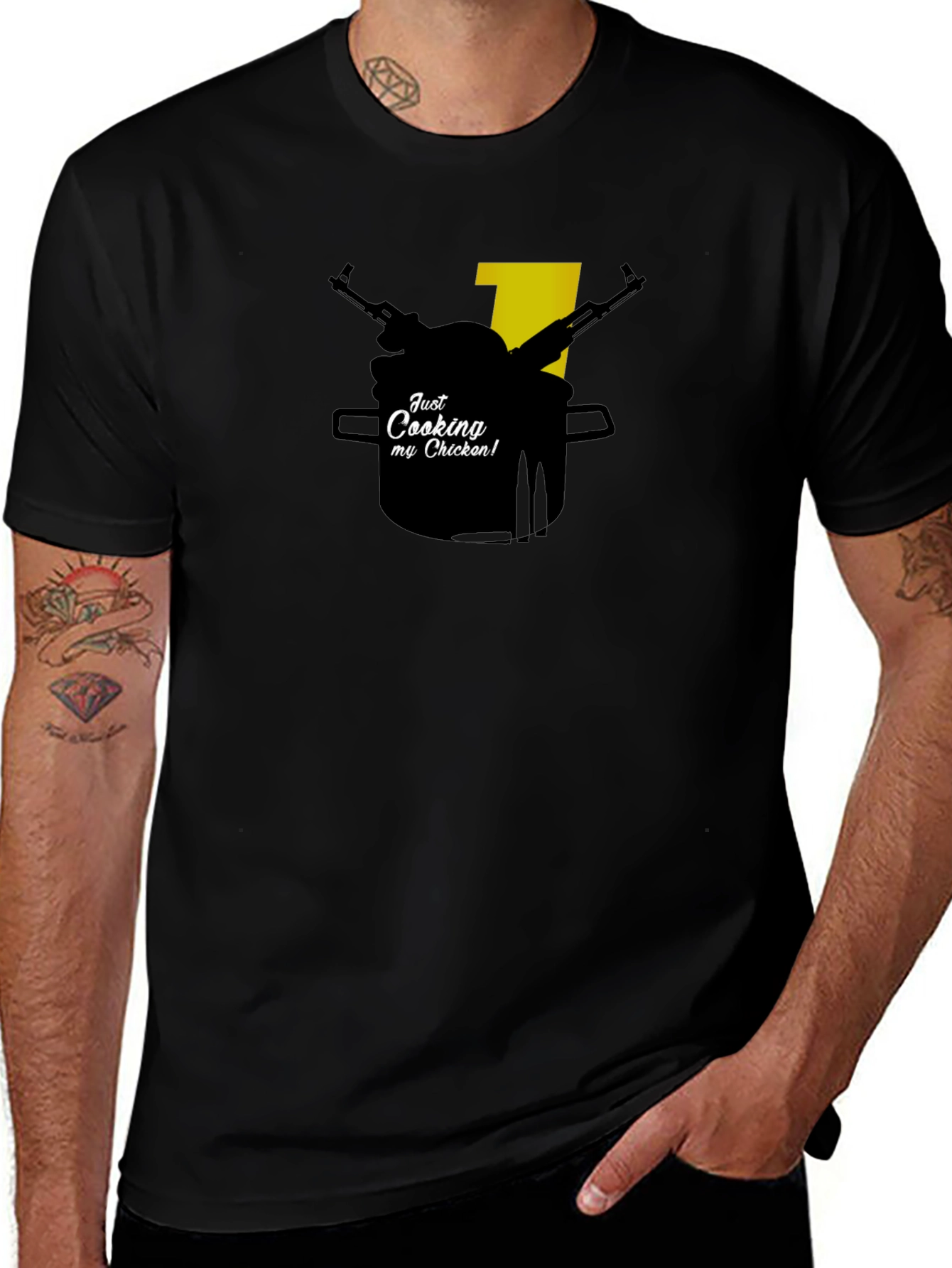 Variant 20 of Just Cooking Chicken Tee - Gamer T-Shirt