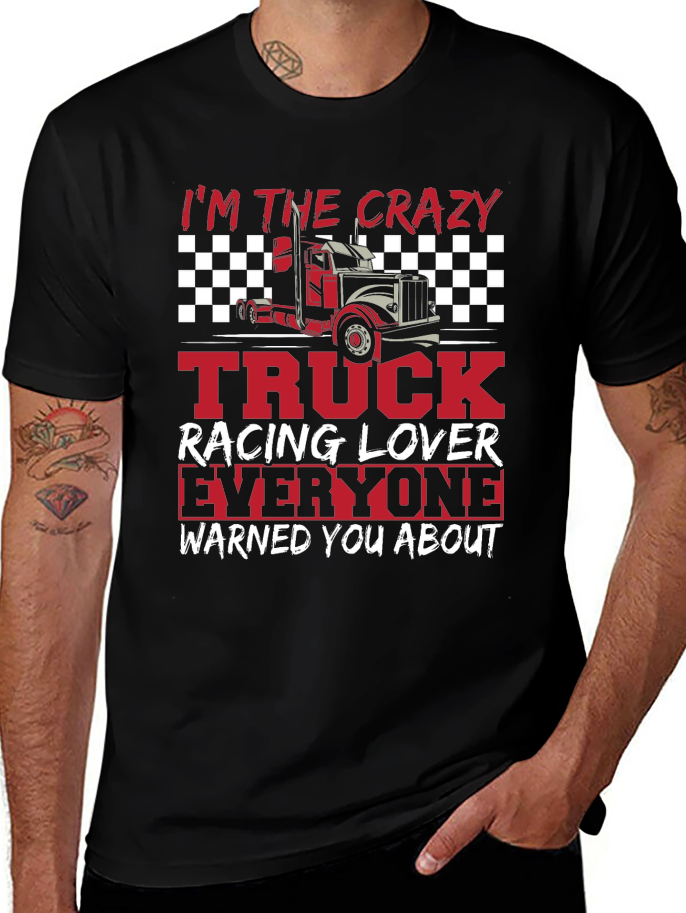 Variant 7 of Crazy Truck Racing Lover T-Shirt