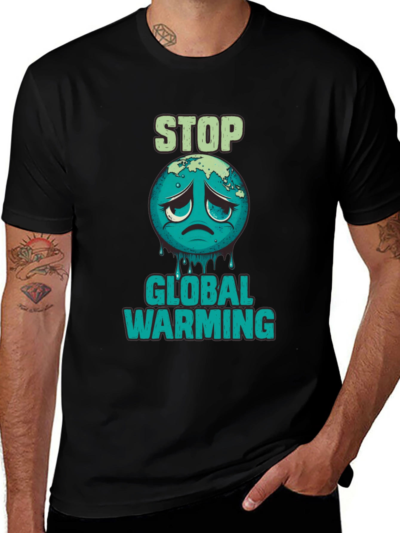 Variant 3 of Stop Global Warming Graphic T-Shirt