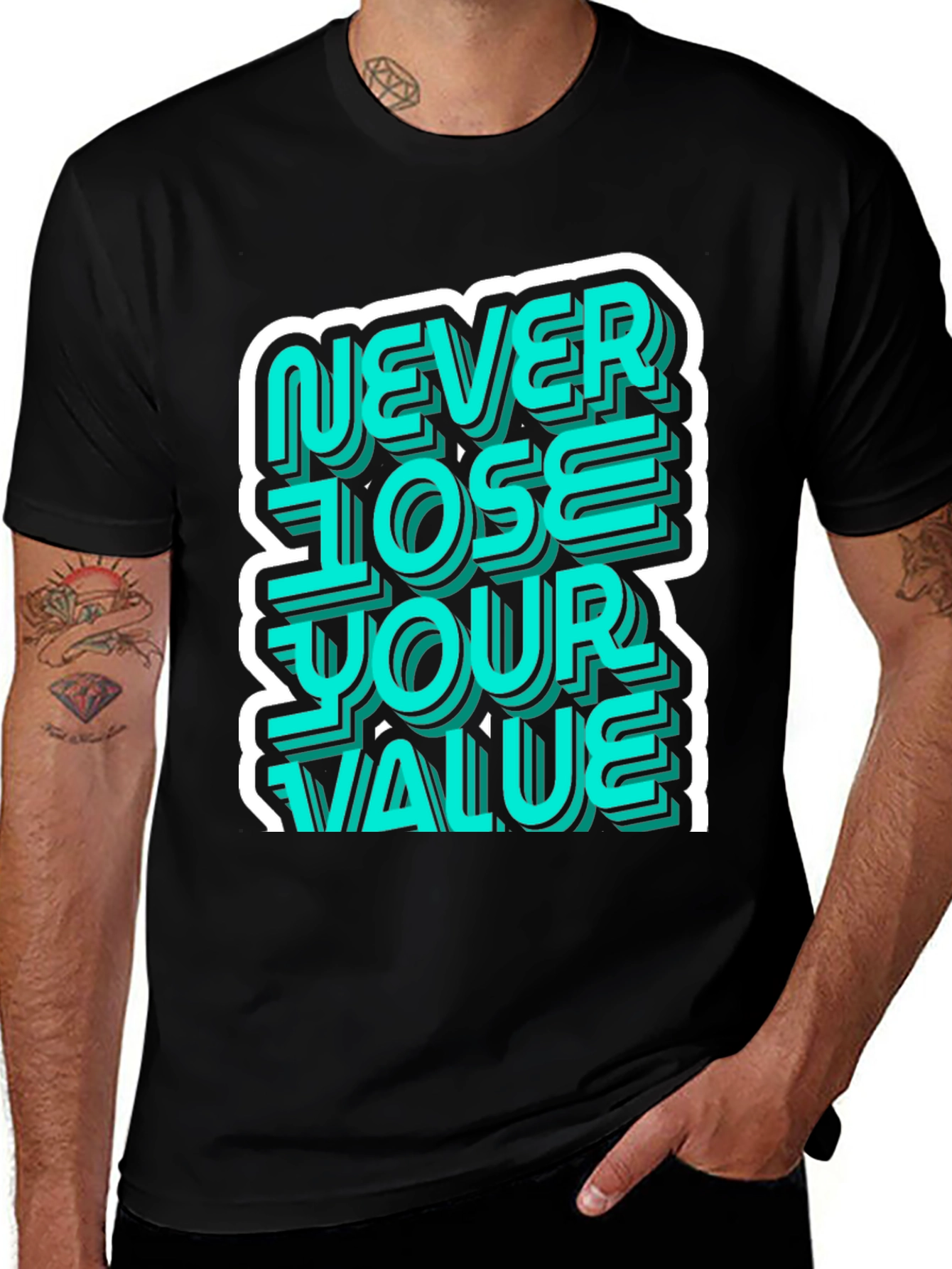 Variant 3 of Never Lose Your Value Graphic Tee