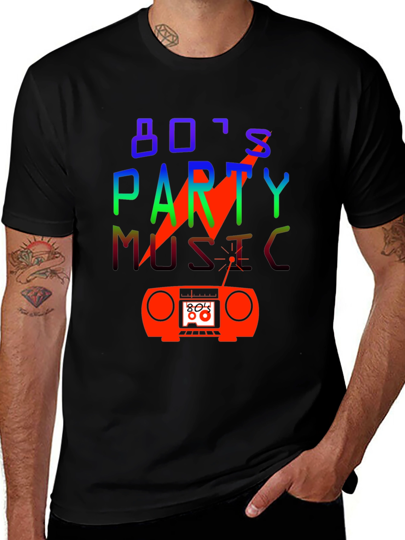 Variant 8 of 80's Party Music T-Shirt