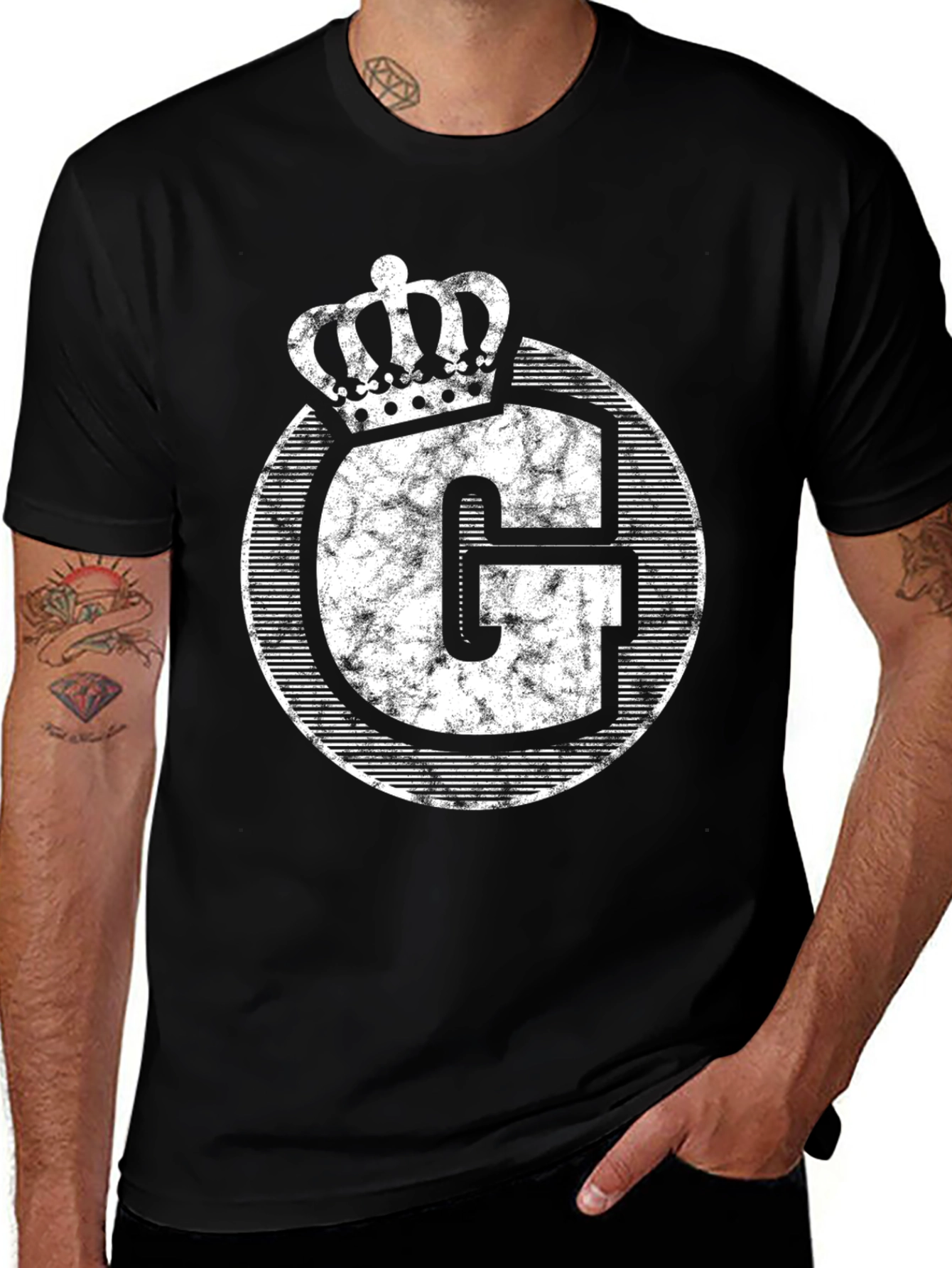 Variant 24 of Crown Letter G Graphic Tee