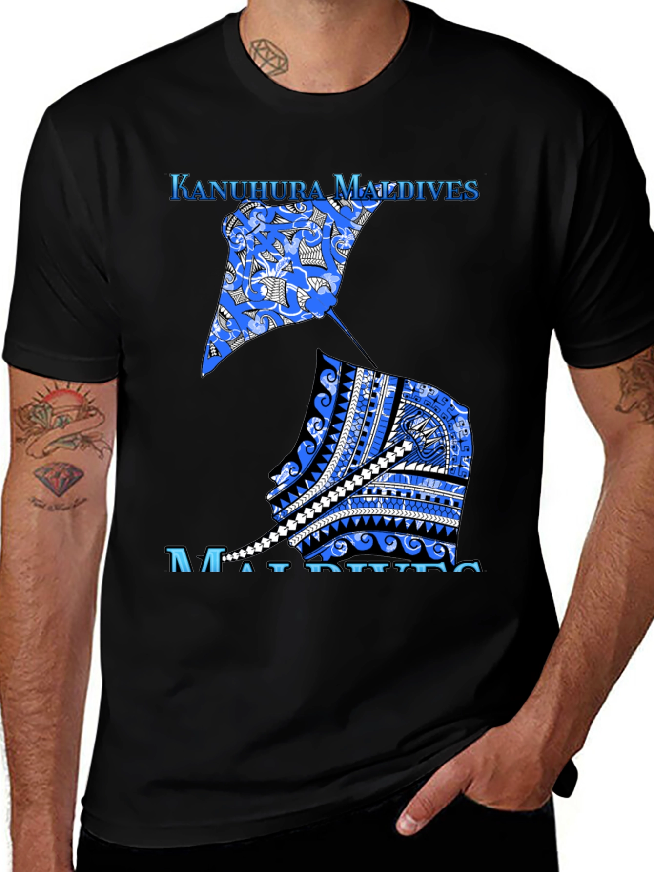 Kanduhura Maldives Graphic Tee - Black