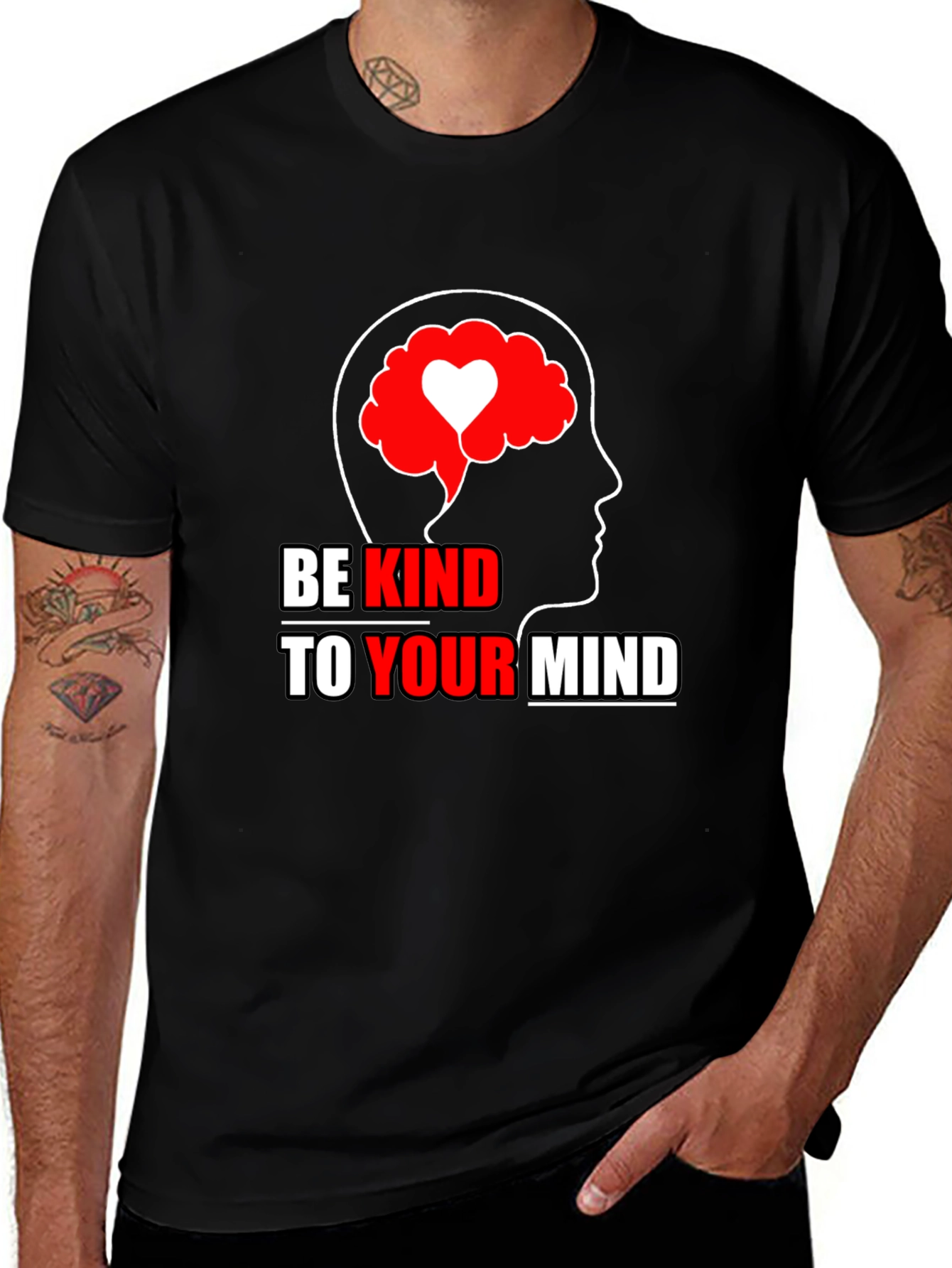 Variant 16 of Be Kind To Your Mind Graphic Tee