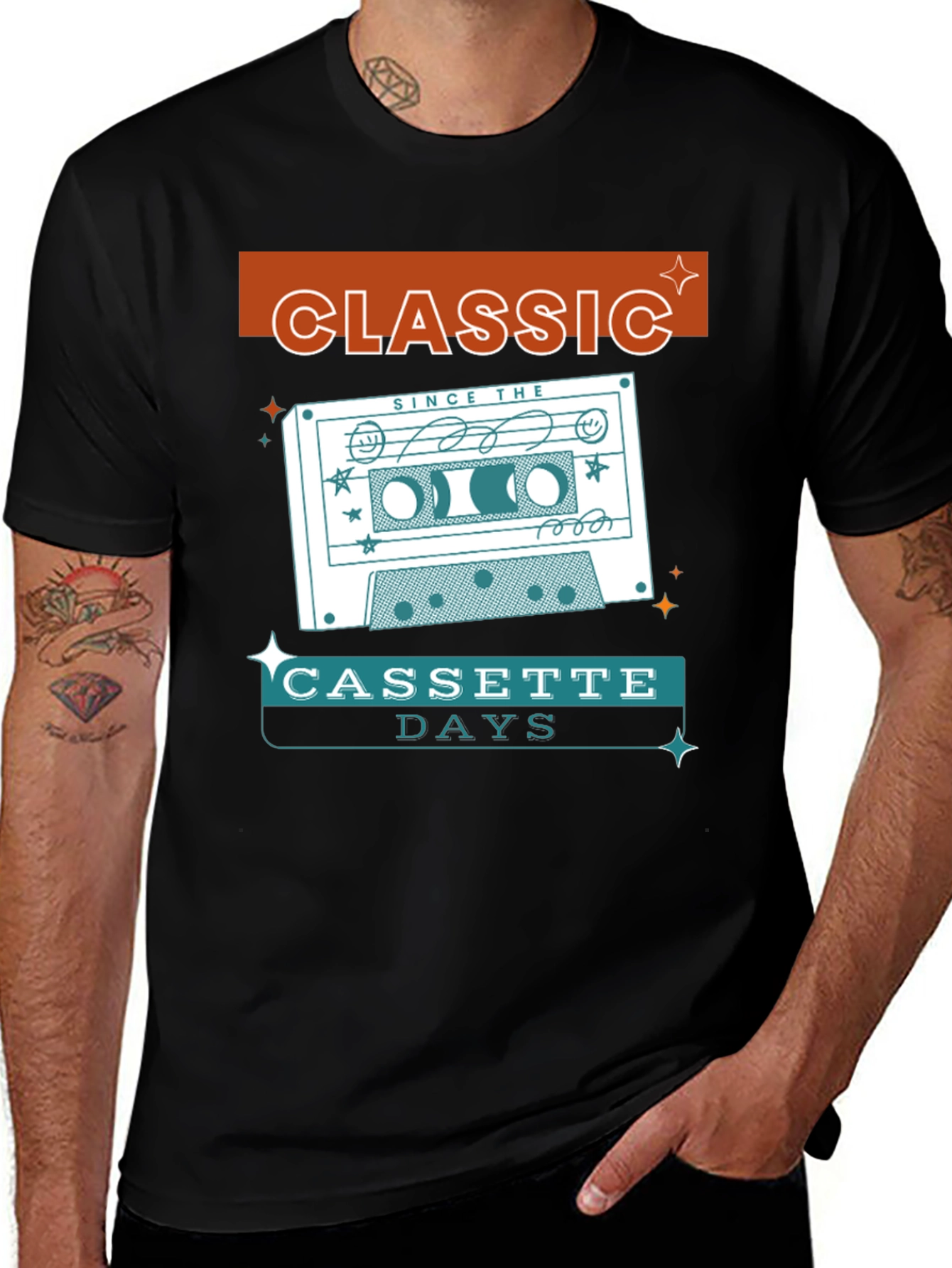 Variant 10 of Classic Cassette Days T-Shirt - Retro Music Tee