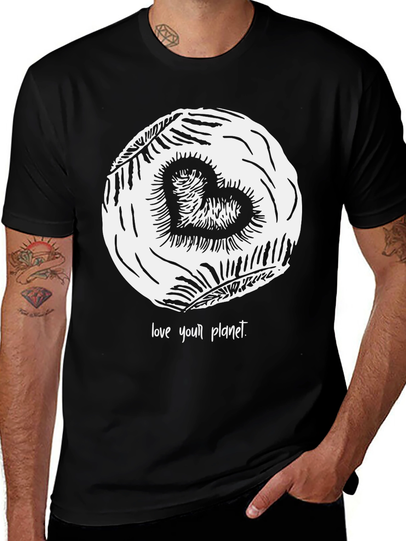 Love Your Planet Graphic Tee - Eco Friendly T-Shirt